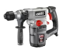(67/5F) RRP £99.99. Ozito 1500W SDS Rotary Hammer Drill RHD 6100U With Kit Case.