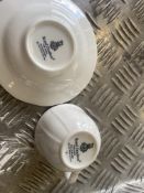 100 x Royal Doulton China Coffee Cups & Saucers in Plastic Crates (Ref 55)