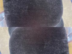 50 x Black Velour Seat Pads with Velcro Backing. Slight Colour Variation And/or Damage (Ref 72)