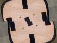 50 x Velour Blue Seat Pads Some Slight Discolouration or Damage (Ref 17)