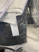 Large Quantity of Used Linen - White, Black And Red. 3 Bins Full (Bins Not Included) (Ref 9)