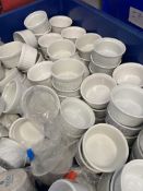 100 x 7Cm White Ceramic Ramekin Bowls (Ref 65)