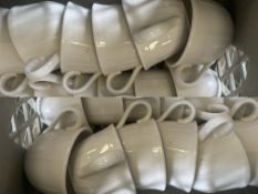 225 x Royal Doulton China Coffee Cups & Saucers in Plastic Crates (Ref 56)