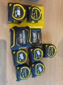 9 Various Heavy Duty Tape Measures (Ref 134)