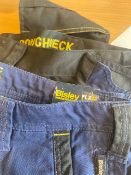 2 Pairs of Cargo Style Work Trousers. Roughneck & Bisley. Size 38