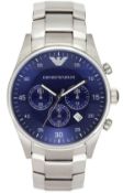 Emporio Armani AR5860 Quartz Men's Stainless Steel Chronograph Watch