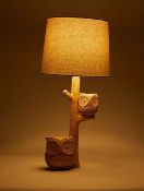 Title: (136/9C) Lot RRP £80. 3x Lighting Items. 2x Natural Owl Lamp RRP £25 Each. 1x Natural Giraffe