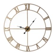 Title: (116/R8) Lot RRP £150. 5x Large Wall Clock (Dia 80cm) RRP £30 Each, 2x Walnut, 2x Oak & 1x