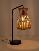 Title: (145/ 9G) Lot RRP £ 125. 4x Lighting Items. 3x Bamboo Table Lamp RRP £25 Each. 1x Bamboo