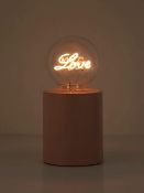 Title: (147/9G) 10x Light Items. 1x Love Bulb Battery Lamp Pink. 1x Ceramic Base Lamp. 1x Bee