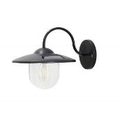 Title: (134/9C) 16x Filament Wall Light Black Warm White LED. (W18x D18x H23cm).Description: (134/