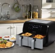 Title: (155/10J) Lot RRP £140. 1x Daewoo Double Drawer Air Fryer With Bake, Roast And Dehydrate
