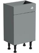 Wyatt Onyx Grey 500mm BTW WC Unit. WOFIT012. Appears Unused