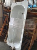 1500mm Pressed steel Enamel Bath. B70c1500n. Appears Unused.
