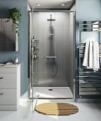 760mm Pivot Shower Door. 1850Mm Tall. 6mm Thick. BPD764. Appears Unused.