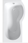 1500x850mm P shower Bath. RH. NCEVE1585R. Appears Unused