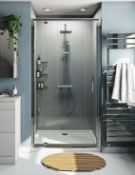 700mm Pivot Shower Door. 1850mm Tall. 6mm Thick. BPD704. Appears Unused.
