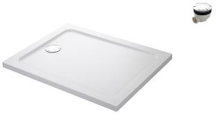 Mira Flight 1200x7600mm Low Level Shower Tray With Waste. 1.1697.345.WH. Appears Unused