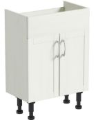 Newbury White Vanity Unit. 600mm. DNU. Appears Unused.