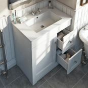 Winchester White 1 Door, 2 Draw Unit. 800mm. Appears Unused