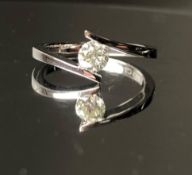 Beautiful Natural 0.45 CT S1 Diamond Ring With 18k Gold