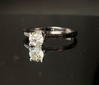 Beautiful Natural 0.51 CT S1 Diamond Ring With 18k Gold