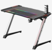 (61/Mez) RRP £199. X-Rocker Lynx Gaming Desk (117x 61x 76cm).