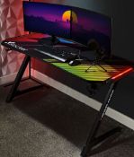 (72/Mez) X-Rocker Jaguar Gaming Desk RRP £169.99. (H75x W150x D60cm).