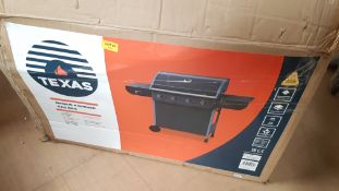 (49/Mez) RRP £250. Texas Nimbus 4 Burner Gas BBQ. (L130x W58.5x H107.5cm). (Contents Appear Clean...