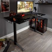 (68/Mez) RRP £119. X-Rocker Panther Gaming Desk (D61x W112x H75cm).