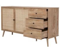 (79/Mez) RRP £215. Kubu Rattan Large Sideboard. (H79x W150x D39cm).