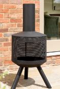 (86/Mez) RRP £80. Expert Grill Modern Wood Burning Chimenea (No Box). (W43.5x D43.5x H103cm).