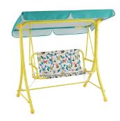 (90/Mez) RRP £59.99. Kids Swing Seat Jungle Pattern (W115x D70x H108.5cm). Suitable For Children...