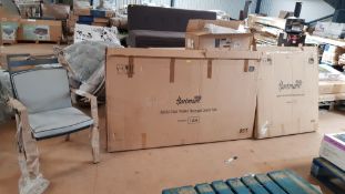 (101/Mez) 3x Hartman Items. 1x Magna Aluminium Garden Chair With 2x Grey Cushion. 1x Magna 4 Seat...