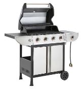 (95/Mez) RRP £229. UniFlame Classic Gas 4 Burner Grill With Side Burner.