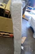 Grade A John Lewis & Partners thin double mattress in White