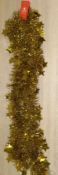 500 X Tinsel With Stars 1.8M Long 5 Colours Gold, Silver, Red, Blue, Green