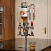 Title: (148/7N) Lot RRP £293. 7x Items. 6x 4 Bottle Optic Bar Butler Rotary Stand And Dispenser