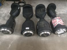 (247/11E) 4x Red5 Hoverboard & 2x Charger (No Boxes)(All Units Have Return To Manufacturers Sticker)