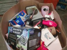 1x 192KG Lucky Dip Pallet Created 04/06/2022. Mixed Items To Include: Spin Mops & Buckets (Vileda...