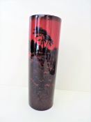 Vintage Royal Doulton Cylindrical Flambe Vase