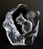 Mats Jonasson Squirrel Paperweight Sculpture 11cm High.