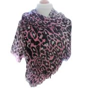 Alexander McQueen Leopard Print Scarf/Shawl