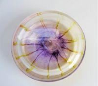 Vintage Studio Art Glass Flat Disc Paperweight