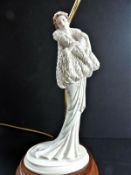 Figural Table Lamp Signed A. Belcari