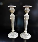 Antique Silver Plate Candlesticks