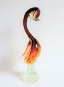 Large Murano Sommerso Duck Figurine 33cm Tall