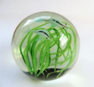 Art Glass Swimming Fish Paperweight