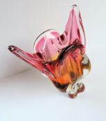 Murano Sommerso Organic Centrepiece Bowl