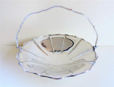Antique Art Nouveau Mappin & Webb Silver Plate Cake/Fruit Basket